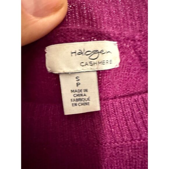 Halogen 100% Cashmere Purple Sweater - Picture 3 of 5